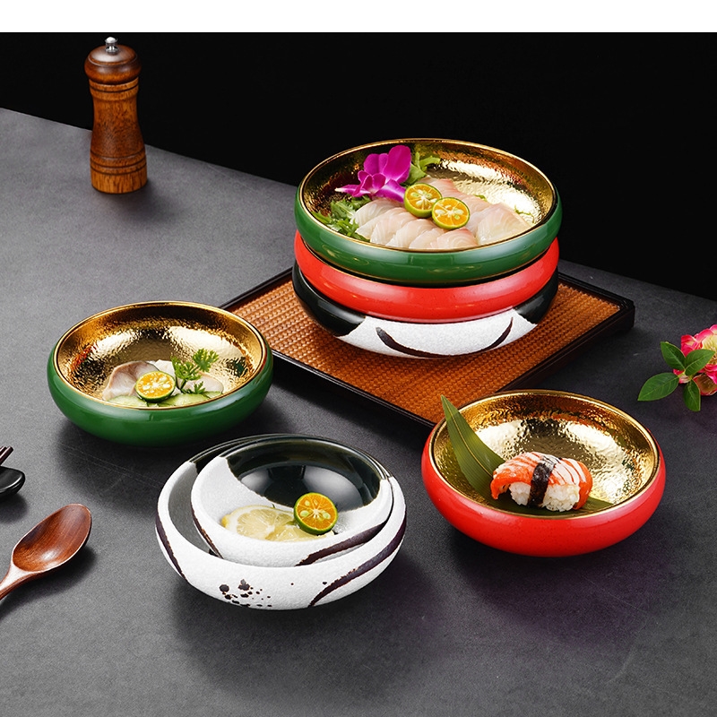 Home Cooking Japanese Food - 陶器皿 レストラン調理用食器 食品装飾 寿司 デザート ディップソーサー