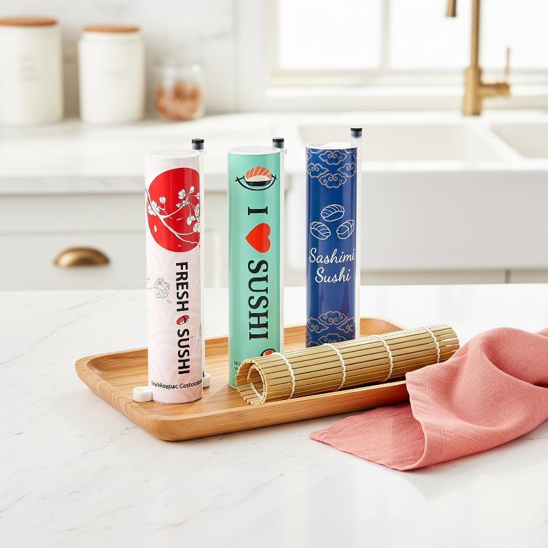 Home Cooking Japanese Food - 2026年新発売 寿司作りローラーチューブバズーカ 食品グレード米巻きシェイパー 可愛い和柄入り 初心者向け 家庭料理用
