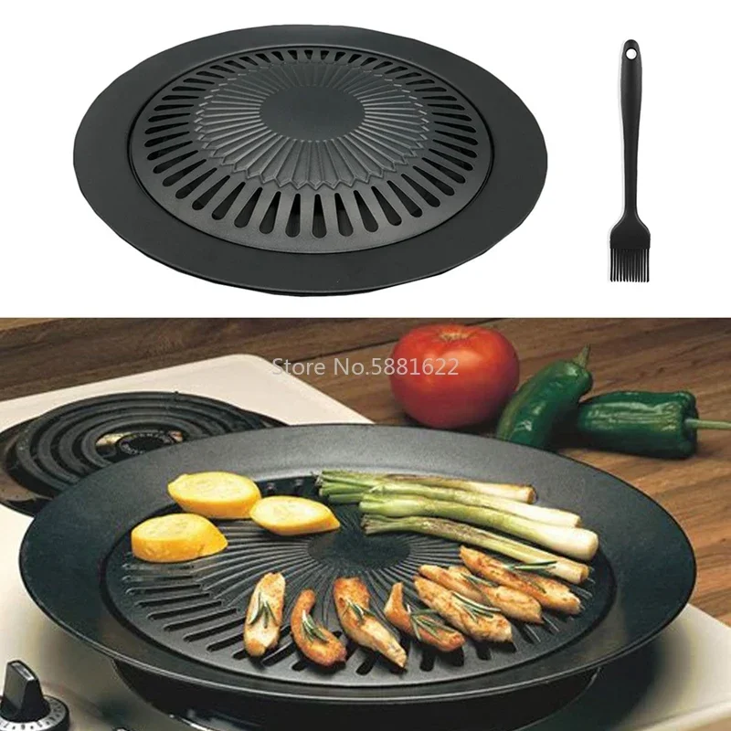 韓国製ポータブル屋外無煙BBQグリルパン - 家庭用ガスコン - Dosa Pan Iron のレビューと価格