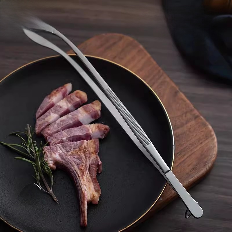 ステンレス鋼ロングキッチンクランプ食品クランプステーキ調理韓 - Home Cooking Steak のレビューと価格