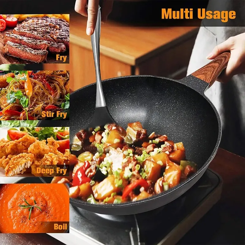 ガスストーブ用の焦げ付き防止フライパン、誘導フライパン、耐久 - Home Cooking Steak のレビューと価格