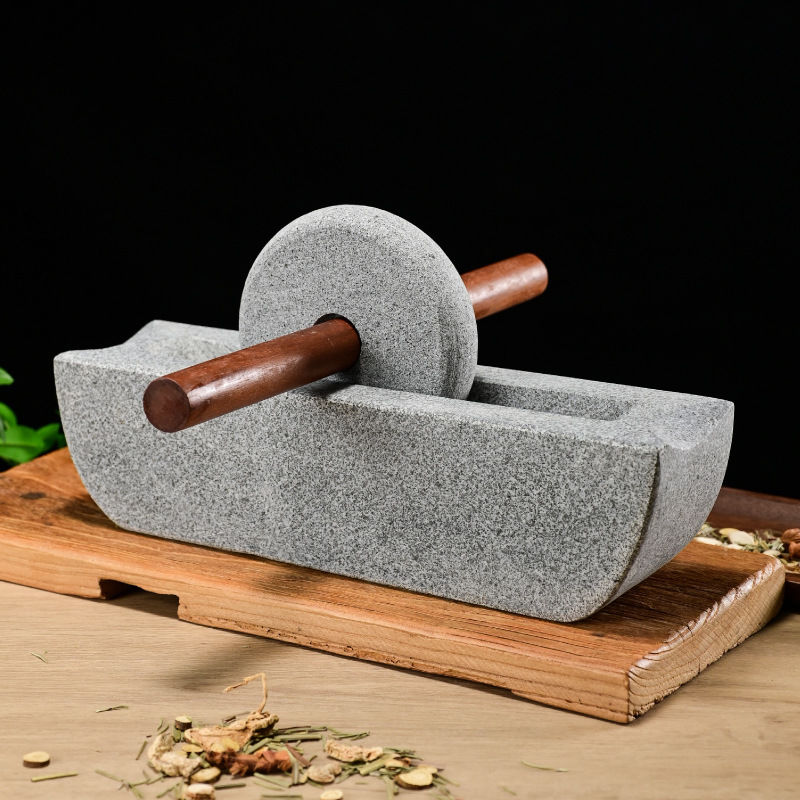 ホーム中国式ミルグラインダーセットクラッシャーローラーティー - Mortar Pestle Granite のレビューと価格