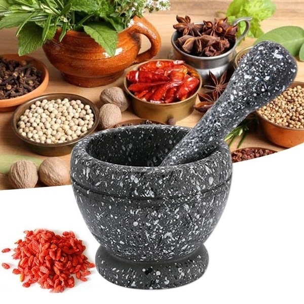 グラインダーモルタル粉砕ボウル、ガーリックプレス、ペストルグ - Mortar Pestle Granite のレビューと価格
