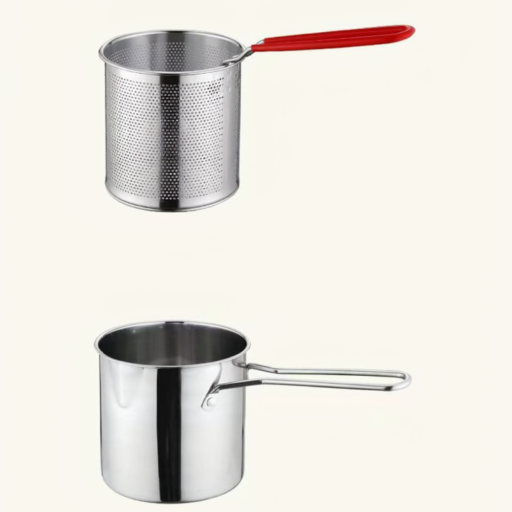モダンなステンレス製小型深型フライヤー鍋、省エネ調理鍋、家庭 - Home Cooking Japanese Food のレビューと価格
