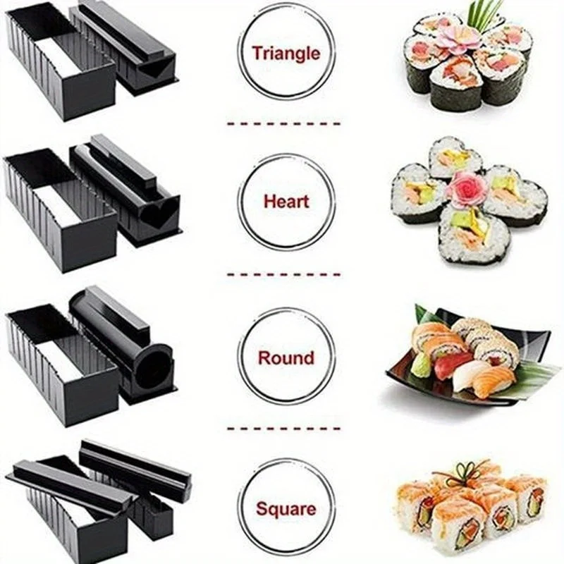 日本の寿司作りセット、飯巻き型、海苔巻きローラー、キッチンガ - Home Cooking Japanese Food のレビューと価格