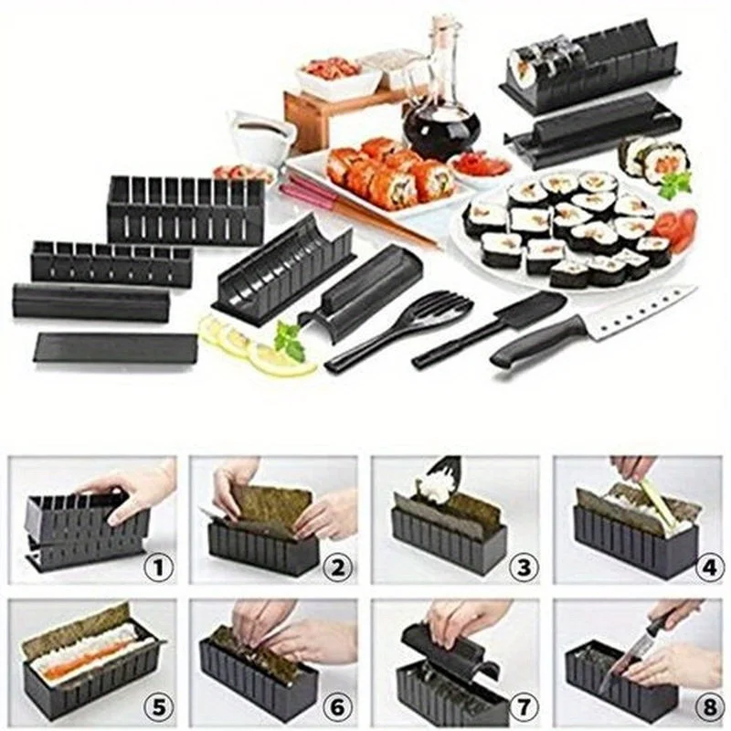 DIY寿司ロールメーカーキット、米型、海藻・野菜ローラー、日 - Home Cooking Japanese Food のレビューと価格
