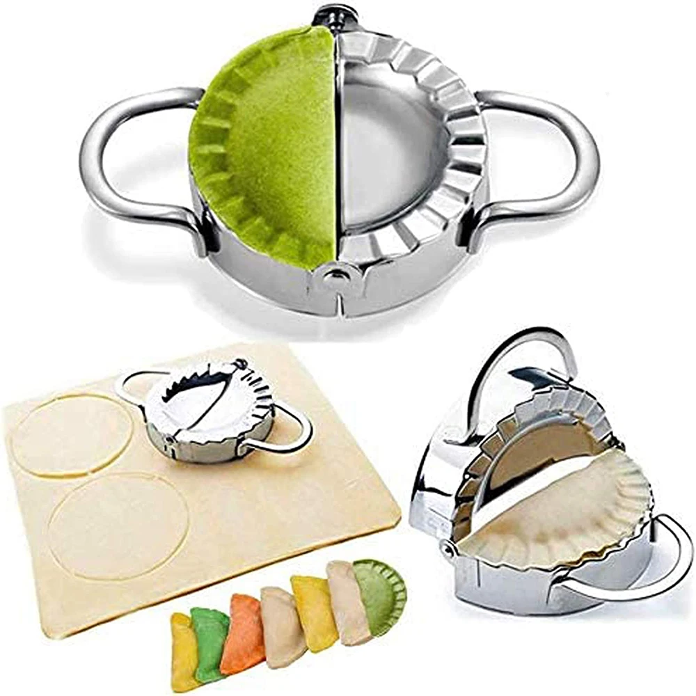 ステンレス鋼餃子型餃子メーカーラビオリエンパナーダメーカー金 - Gyoza Dumpling Maker のレビューと価格