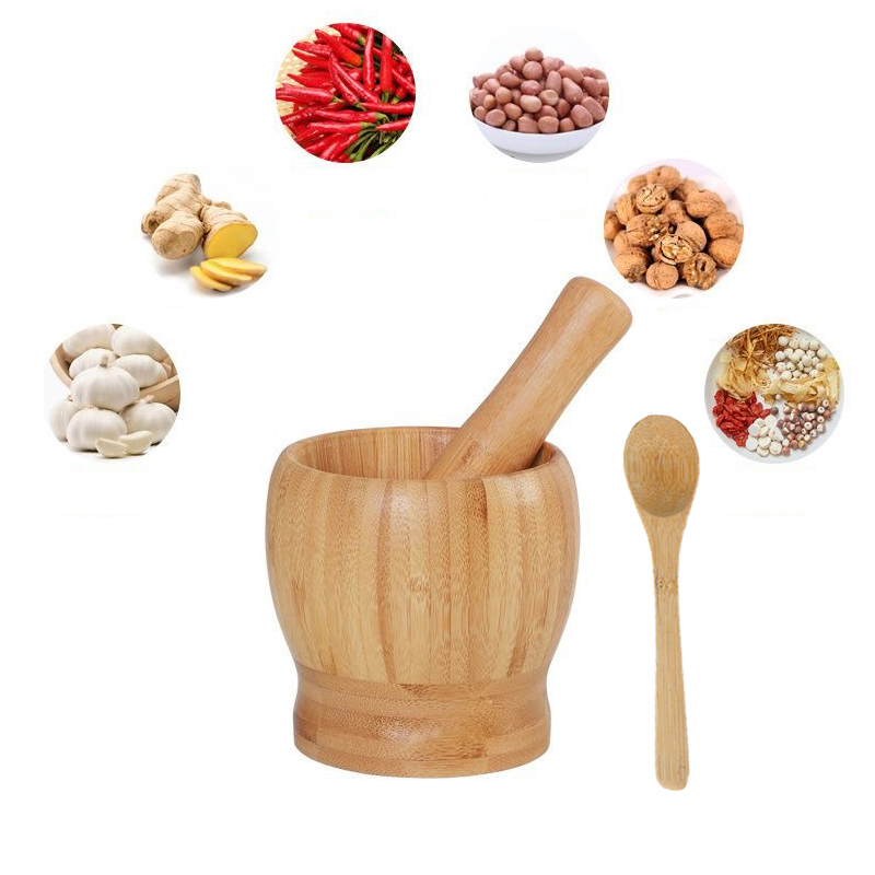 伝統的な木製のすり鉢と乳棒セット 木製スパイスペッパークラッ - Mortar Pestle Granite のレビューと価格