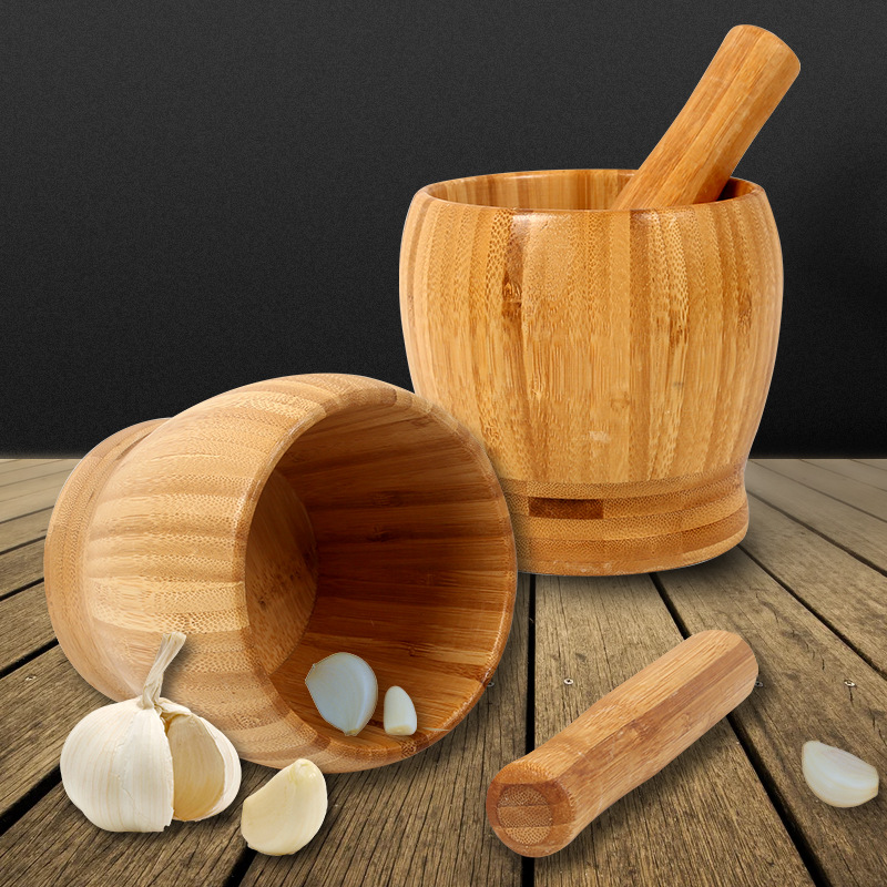伝統的な木製のすり鉢と乳棒セット 木製スパイスペッパークラッ - Mortar Pestle Granite のレビューと価格