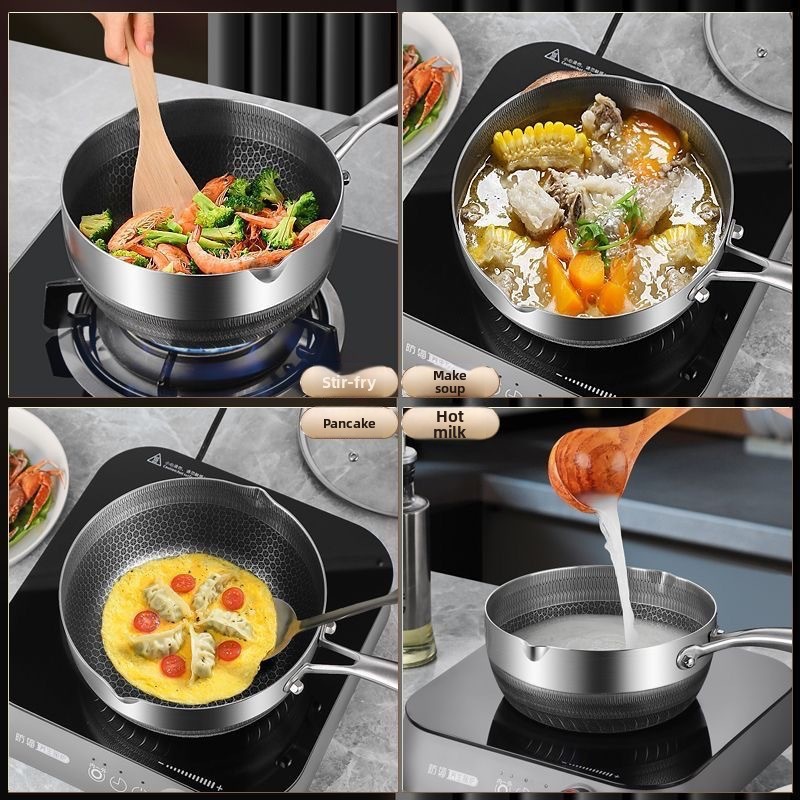 316ステンレス鋼製日本製雪平鍋ノンスティックパンベビー補助 - Home Cooking Japanese Food のレビューと価格