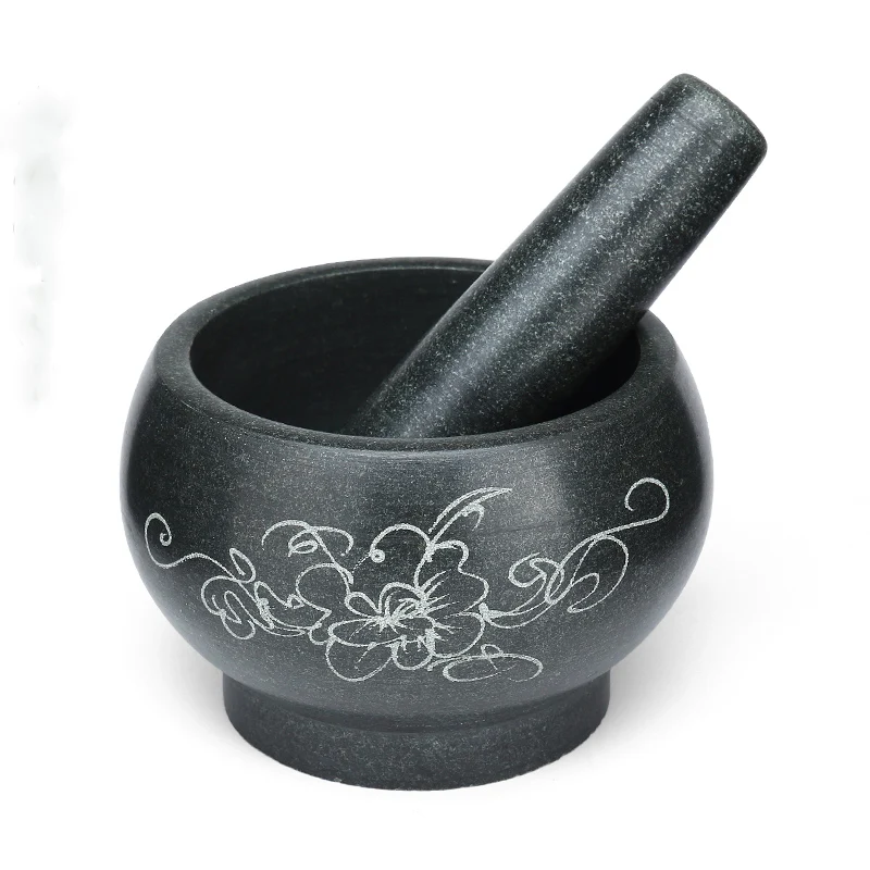 天然花崗岩の乳鉢と乳棒のセット、有機健康、ピーナッツスパイス - Mortar Pestle Granite のレビューと価格